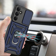 Pancéřové pouzdro pro Samsung Galaxy A26, CamShield Slide, modré + tvrzené sklo 9H