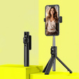 Selfie tyč s funkcí stativu a dálkovým ovládáním Bluetooth, pro smartphony o šířce 6,5 cm až 9,5 cm