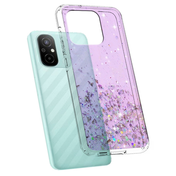 Pouzdro pro Xiaomi Redmi 12C, Glittery, fialové