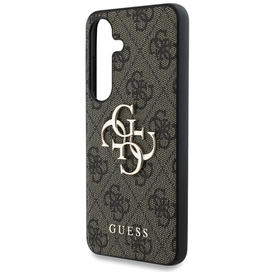 Pouzdro GUESS pro Samsung Galaxy S25, 4G Big Metal Logo, hnědé