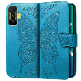 Klopové pouzdro pro Xiaomi Poco F4 GT, Butterfly, modré