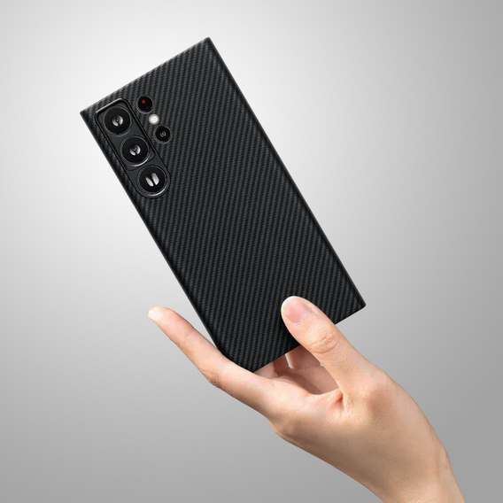 Pouzdro pro Samsung Galaxy S25 Ultra, ERBORD Full Kevlar, pro MagSafe, černé