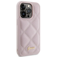 Pouzdro Guess Quilted Metal Logo pro iPhone 15 Pro