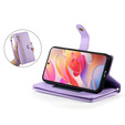 Klopové pouzdro pro Samsung Galaxy A56 5G, Wallet Zipper Pocket, fialové