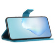 Klopové pouzdro pro Motorola Moto E22 / E22i, Wallet, tree i sowy, modré