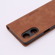 Pouzdro pro Oppo A78 5G, ERBORD Vintage peněženka s klopou, hnědé