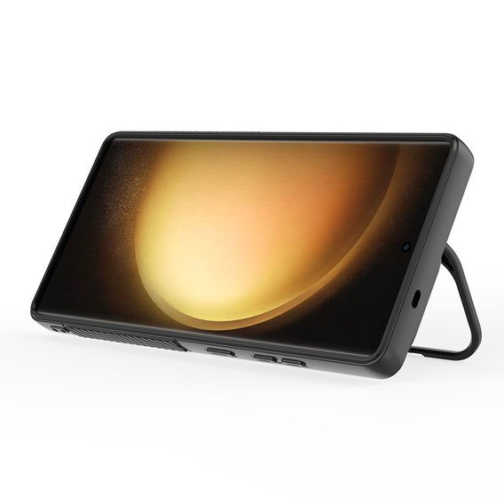 Pouzdro pro Samsung Galaxy S25 Ultra, Ripple Kickstand, pro MagSafe, černé