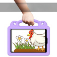 Dětské pouzdro pro iPad mini 7.9" 2019/2015/2014/2013/2012 (5/4/3/2/1 gen.), Cute Patterns, se stojánkem, fialové