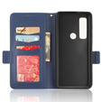 Klopové pouzdro pro Cat S75 5G, Wallet Litchi Magnet, námořnicky modré