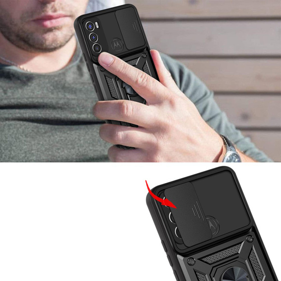 Pouzdro pro Motorola Moto G60, CamShield Slide, černé