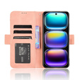 Klopové pouzdro pro Infinix Hot 50i 4G, Card Slot, růžové