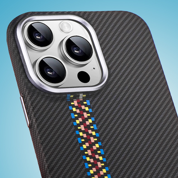 Pouzdro pro iPhone 14 Pro Max, Carbon Fiber MagSafe, černé