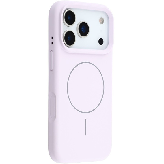 Silikonové pouzdro pro iPhone 17 Pro Max, pro MagSafe, proti nárazu, fialové