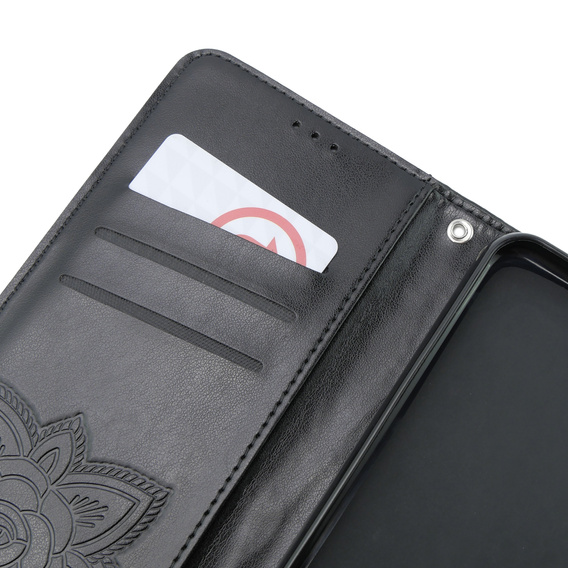 Klopové pouzdro pro Oppo A79 5G, Butterfly, černé