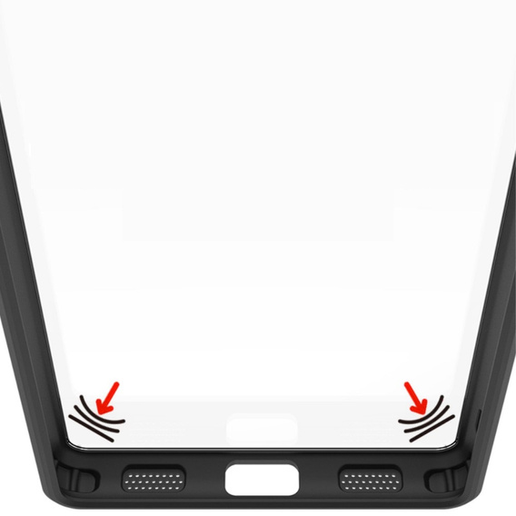 Pouzdro IMAK pro Xiaomi Redmi Note 13 5G, UX-9A Series, transparentní / černé