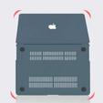 Pouzdro pro MacBook Air 13 A2337 M1 A2179 A1932, HardShell, námořnicky modré