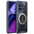 Pouzdro pro OnePlus 11 5G, s magnetickou fólií, transparentní / tmavě modré