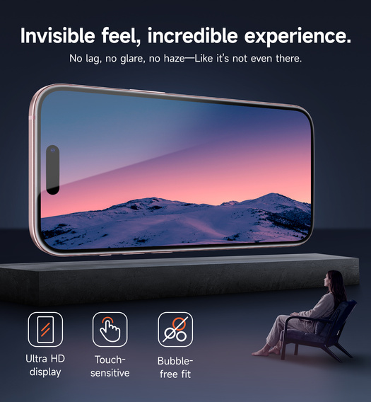 2x tvrzené sklo SURITCH pro iPhone 16 / 15