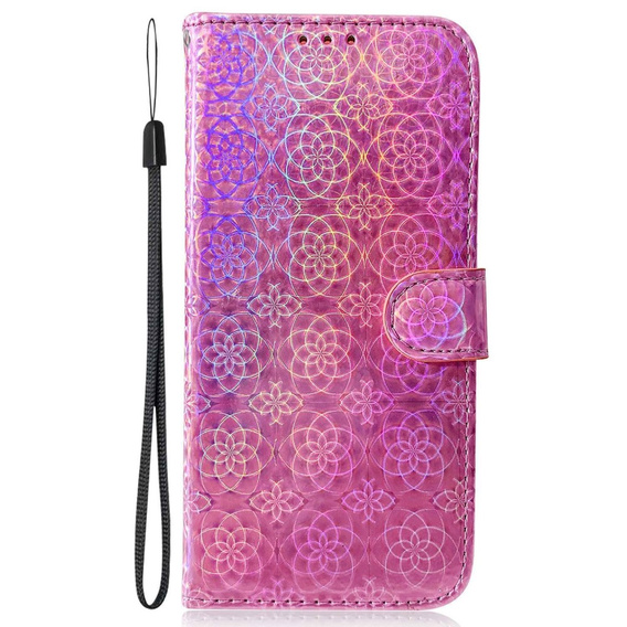 Klopové pouzdro pro Oppo A17, Wallet mandala, růžové