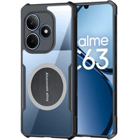 Pouzdro pro Realme C63, s magnetickou fólií, transparentní / černé