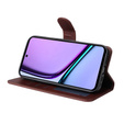 Klopové pouzdro pro Realme C67, Leather Wallet, hnědé