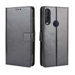 Klopové pouzdro pro Alcatel 1S/1V/3L, Crazy Horse Wallet, černé