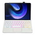 Pouzdro + klávesnice Xiaomi Pad 6 / 6 Pro, with touchpad, fialové