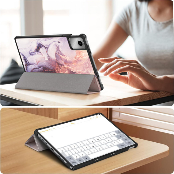 Pouzdro pro Lenovo Tab M11, Smartcase, Marble 3#
