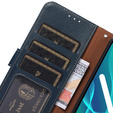 Klopové pouzdro pro Xiaomi 13 Lite, KHAZNEH RFID, modré / hnědé