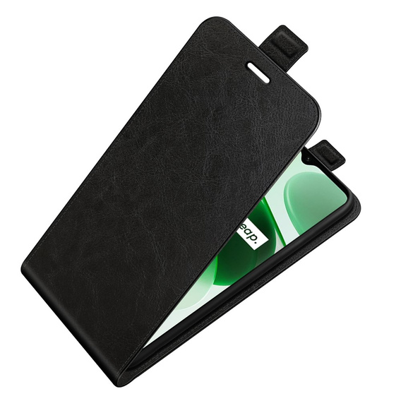 Klopové pouzdro pro Realme C35, Flip, černé