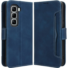 Klopové pouzdro pro Infinix Hot 50 Pro+ 4G, Card Slot, námořnicky modré