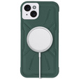 Pouzdro pro iPhone 15 Plus, ERBORD Armor Mag, zelené