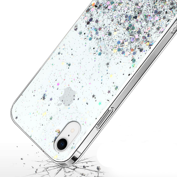 Pouzdro pro iPhone XR, Glittery, průhledné