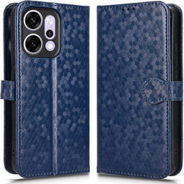 Klopové pouzdro pro Oppo Reno 14, Wallet Rhombus, modré