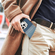 Pouzdro iPhone 16 Pro, Frame Kickstand, pro MagSafe, Moon Blue
