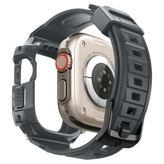 Etui Pasek SPIGEN do Apple Watch 4/5/6/7/SE 44/45mm, Rugged Armor Pro, Charcoal Grey