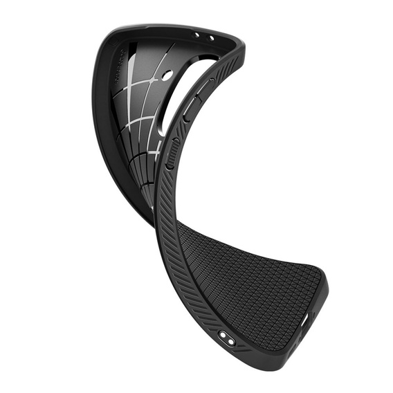 Pouzdro Spigen pro Samsung Galaxy A56 5G, Liquid Air, černé + 9H tvrzené sklo