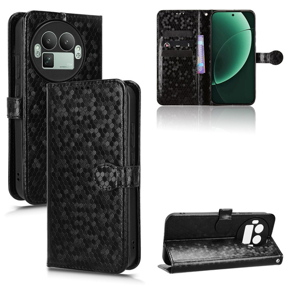 Pouzdro s klopou Wallet Rhombus pro Realme GT 8 Pro
