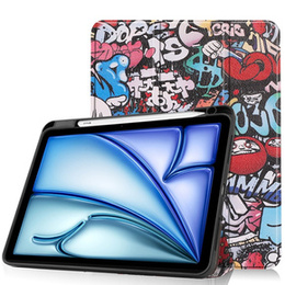Pouzdro pro Apple iPad Air 11" 6 gen. 2024 (A2902, Smartcase, graffiti