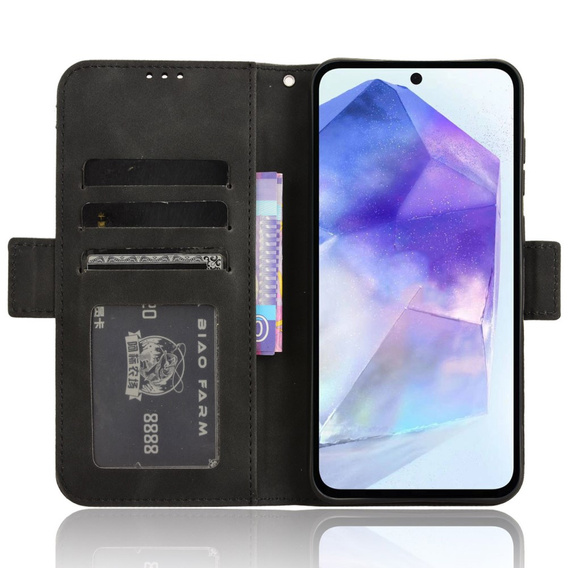 Klopové pouzdro pro Samsung Galaxy A35 5G, Card Slot, černé