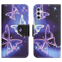 Klopové pouzdro pro Samsung Galaxy M15 5G, Wallet, Sparkling Butterflies