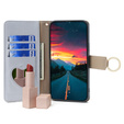 Flipové pouzdro Wallet Zipper Pocket pro Samsung Galaxy M34 5G, Wallet Zipper Pocket, se zrcátkem, modré