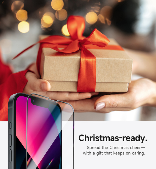 2x tvrzené sklo SURITCH pro iPhone 16e / 14 / 13 Pro