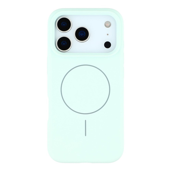 Silikonové pouzdro pro iPhone 17 Pro, pro MagSafe, proti nárazu, zelené
