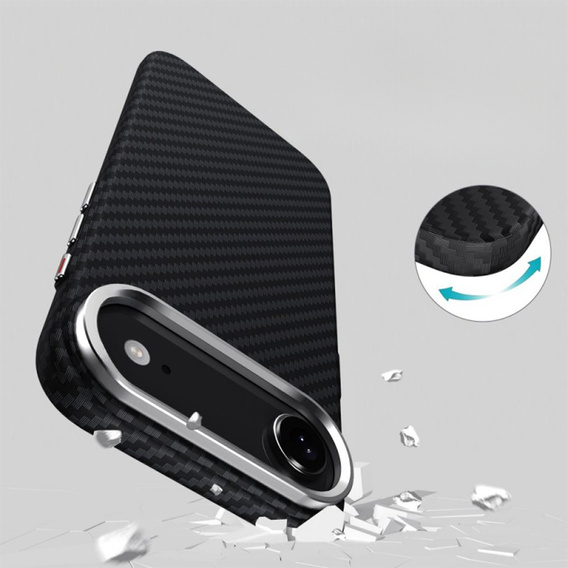BENKS Kevlar Armor PRO Carbon Fiber 600D A068 pouzdro MagSafe pro iPhone Air