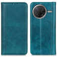 Flipové pouzdro pro Xiaomi Poco F7 Pro / F7 Ultra, Split Leather, zelené
