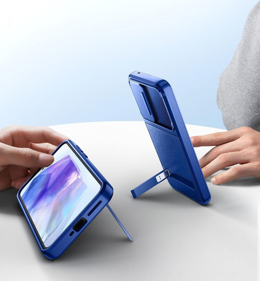 Pouzdro pro Samsung Galaxy A35 5G, Suritch Kickstand, modré