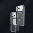 Matné pouzdro pro iPhone 17 Pro, pancéřované, pro MagSafe, kouřové s šedými boky