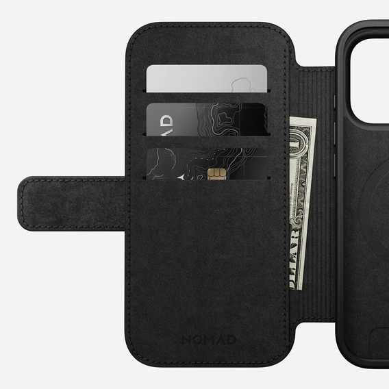 Pouzdro Nomad pro iPhone 17 Pro, Modern Leather Folio, černé