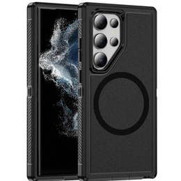 Pouzdro s rámečkem pro Samsung Galaxy S22 Ultra, pro MagSafe, černé